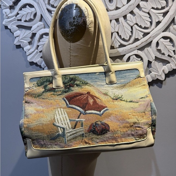 BUENO Vintage Tapestry Beach Purse  Great Condition - Picture 1 of 11